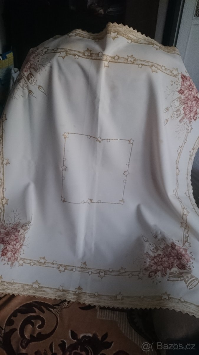 Vánoční ubrusy, baňky, svíčky, svícny,... - retro. - 3