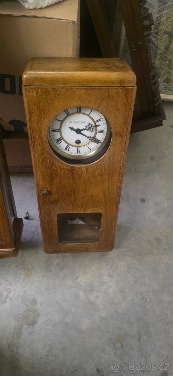 Staré ast deco nástěnné hodiny - 3