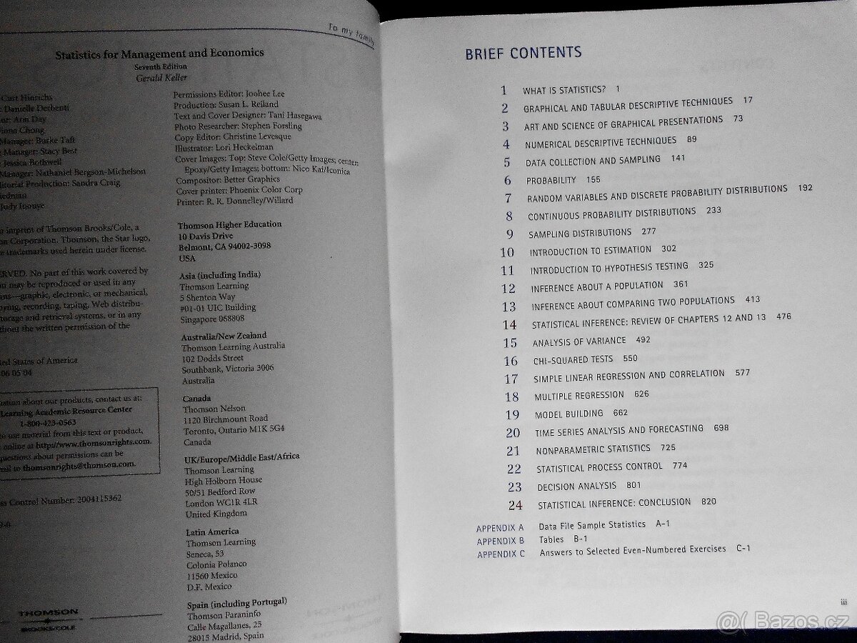 STATISTICS for Management and Economics s CD - 3