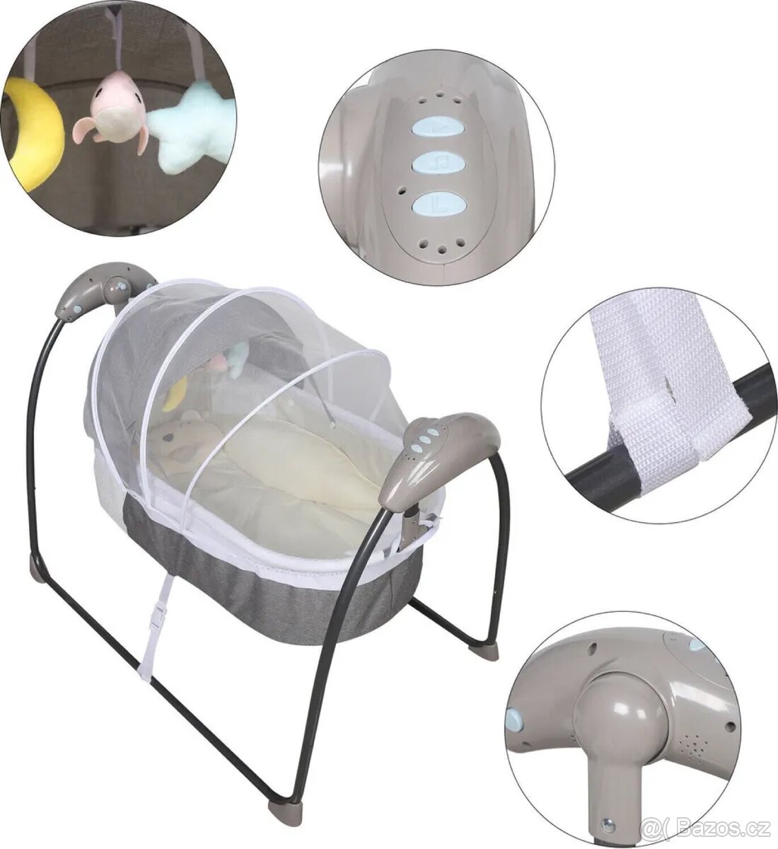 Elektrická houpací kolébka - NOVÁ - 3