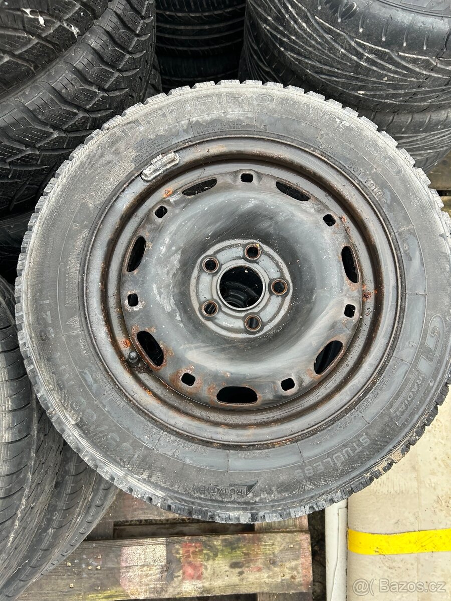 185/60 R14 Škoda Fabia zimní kola , pneu - 3