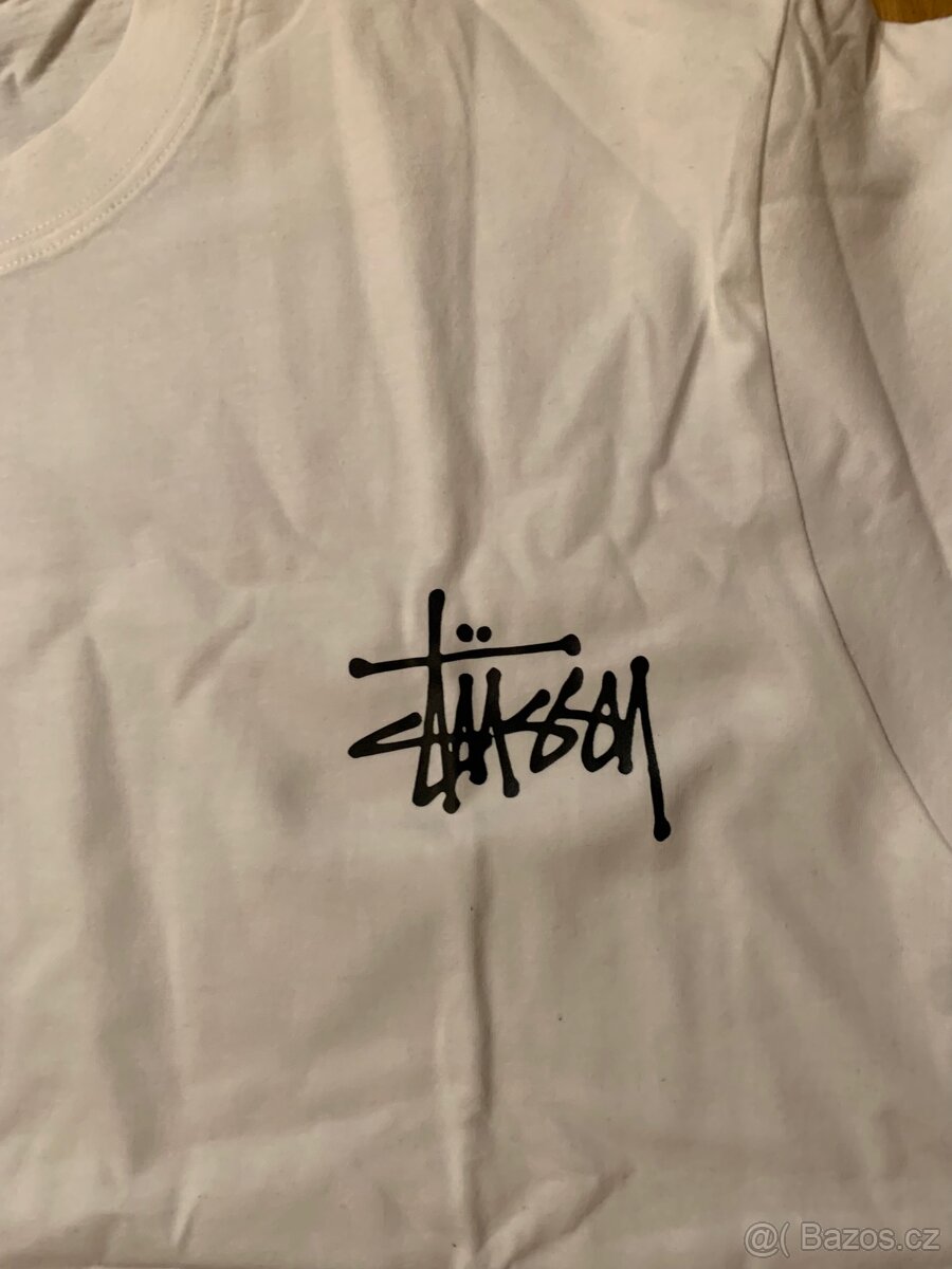 Stüssy tričko – Basic Logo – nové – 8 ks (černé/bílé) - 3