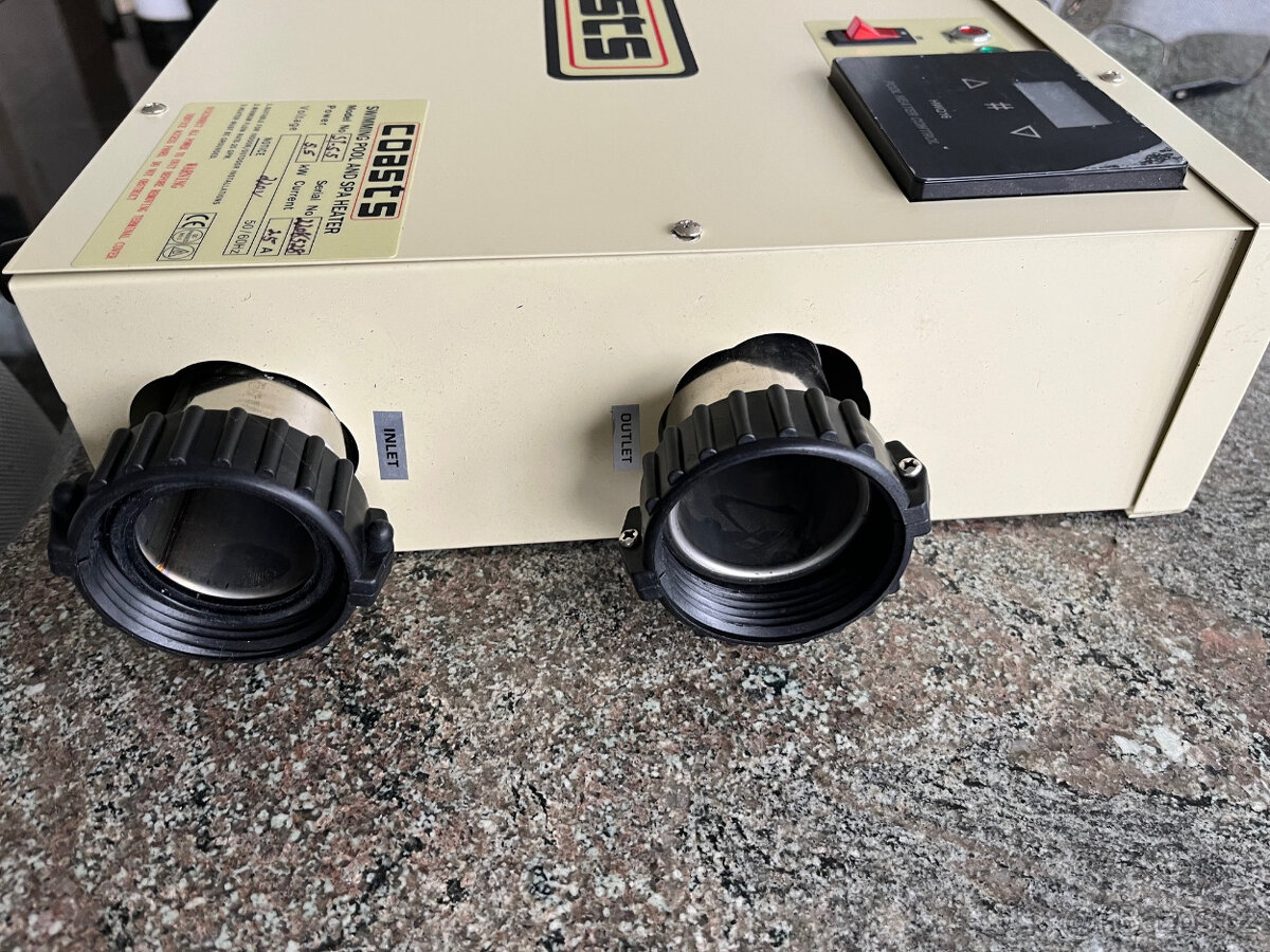 Bazénový ohřívač, průtokový 5.5 kW - 3