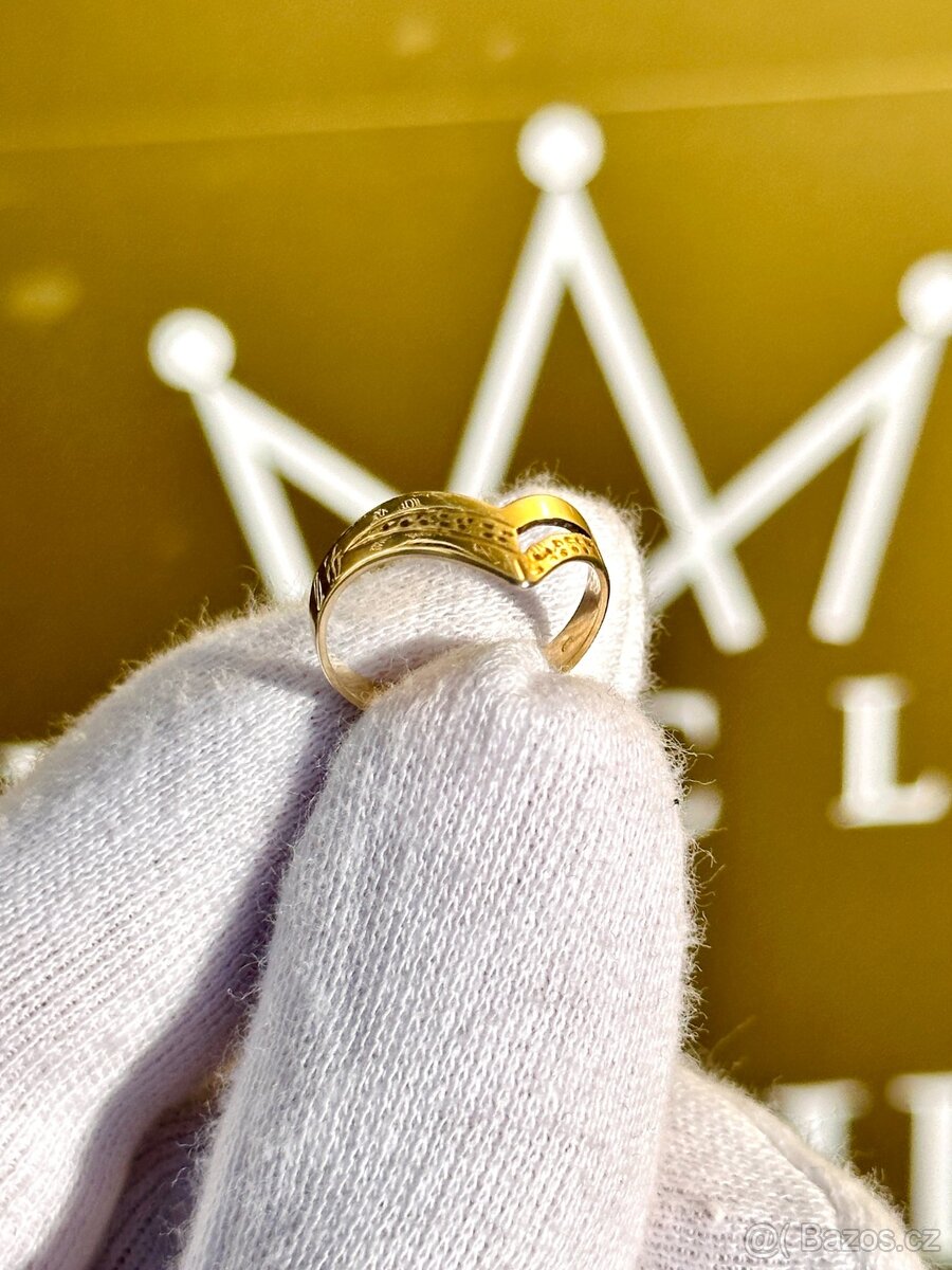 Zlatý prsten 1,77g - 3