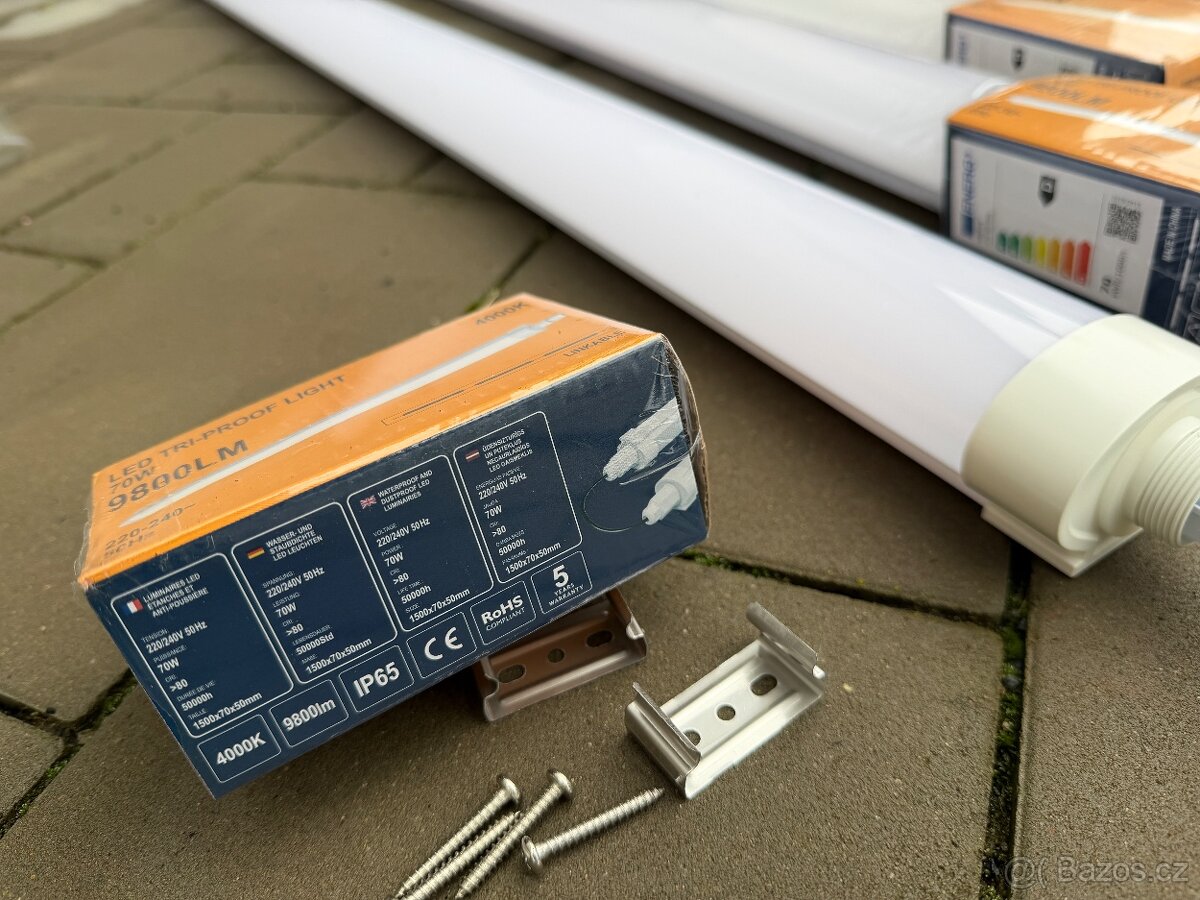 Led zářivka, svítidlo 150CM, IP65, Propojitelné 230V - 3