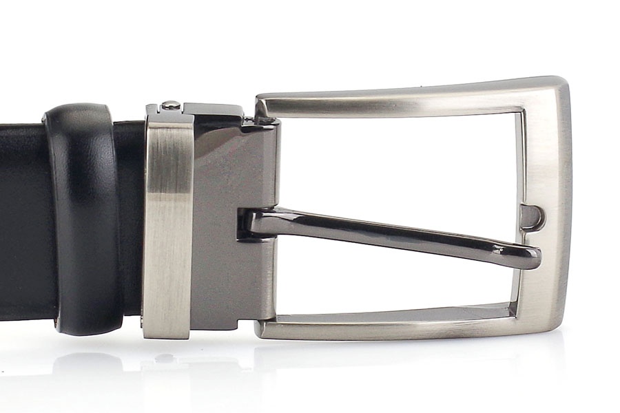 Pánský kožený opasek M3524 o šířce 3,5 cm - 3