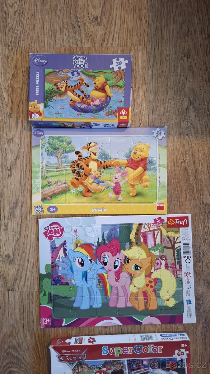 Puzzle McQueen, Nemo, Disney, Little Pony, medvídek Pu, atd. - 3