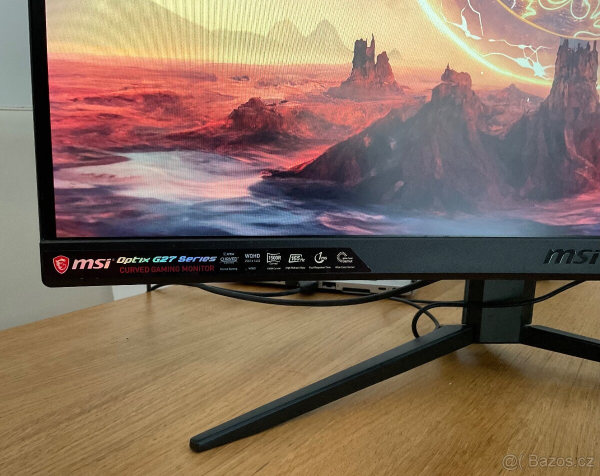 Herní monitor MSI Optix G27CQ4 27", 165hz, Quad HD 2560x144 - 3