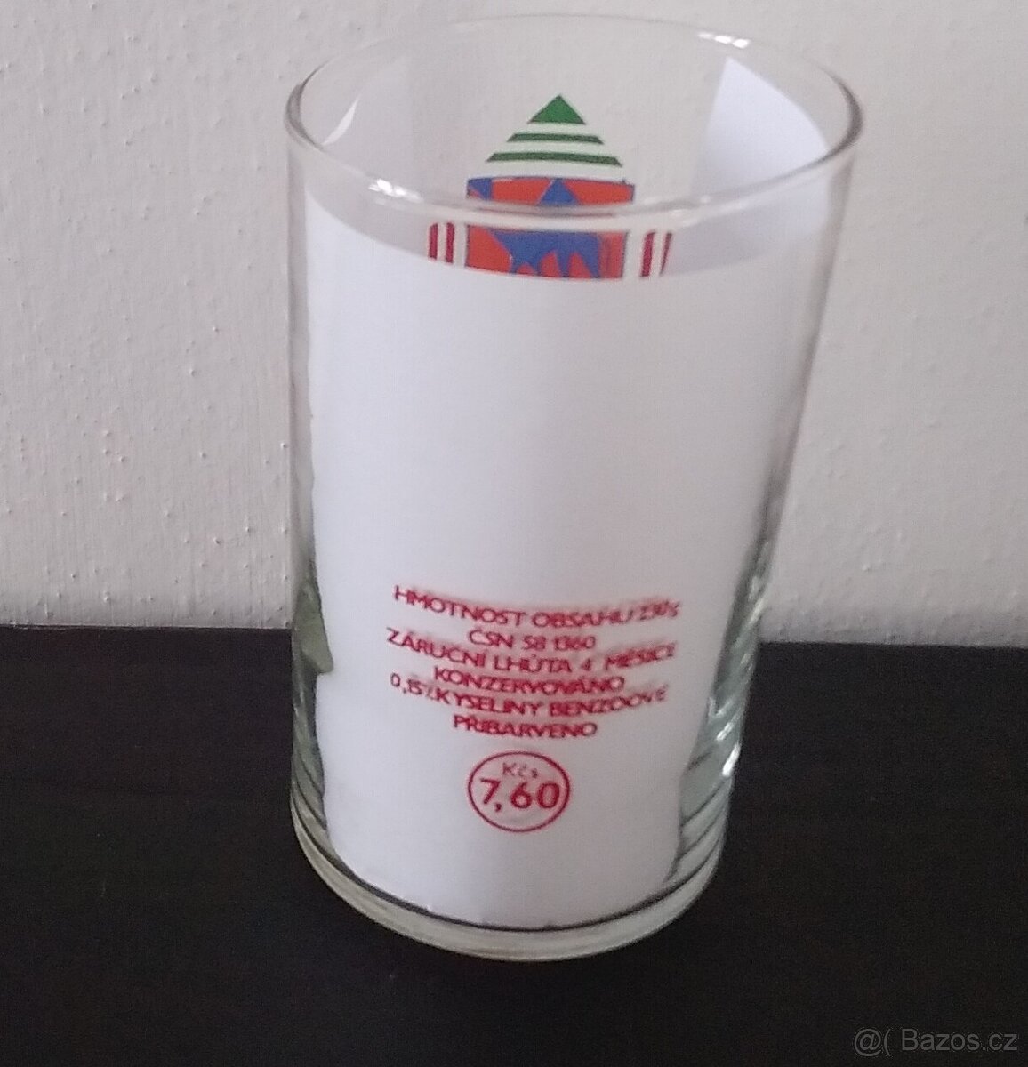 Dvě retro skleničky od hořčice fy Labena - 3