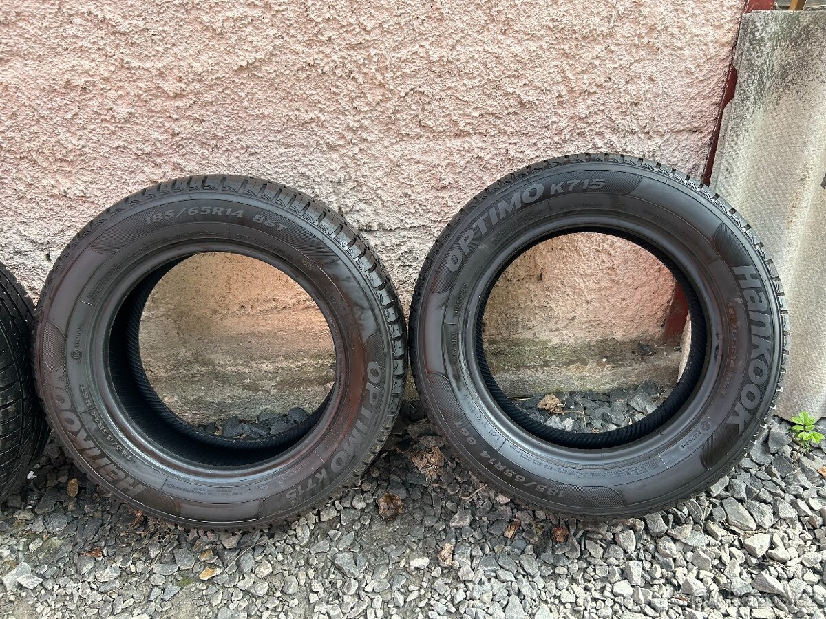 Prodám gumy 185/65/14 Hankook - 3