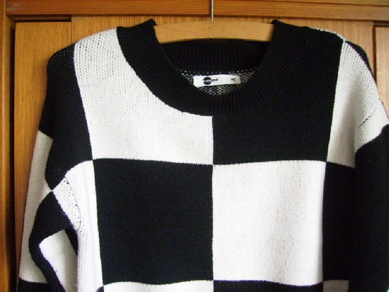 NOVÝ dámský černobílý svetřík - 3