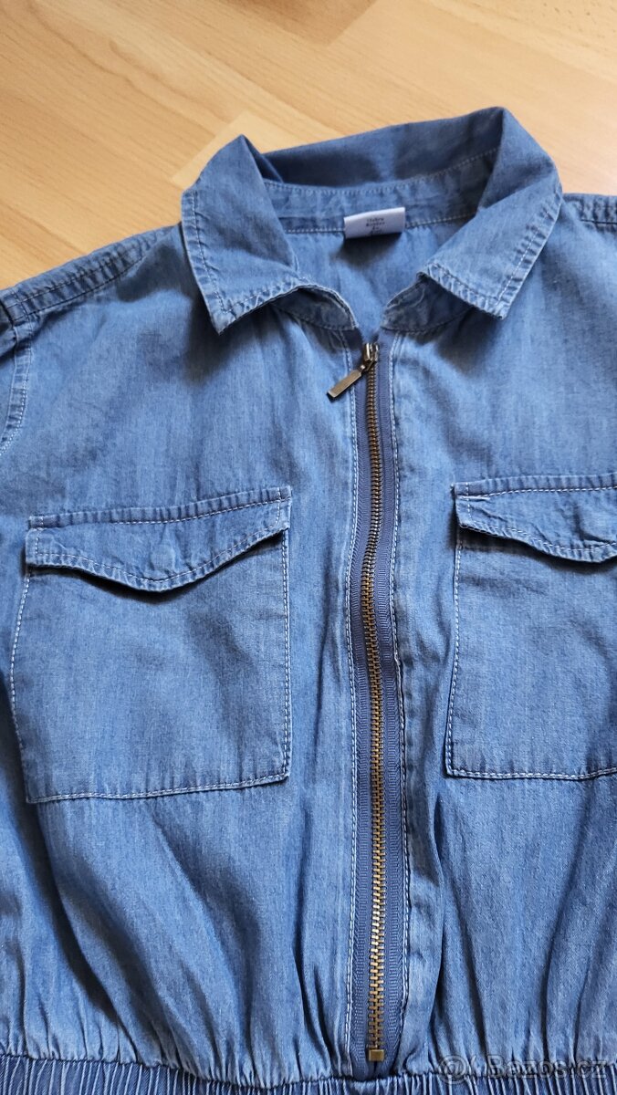 dívčí džínové šaty vel. 158/164 - 3