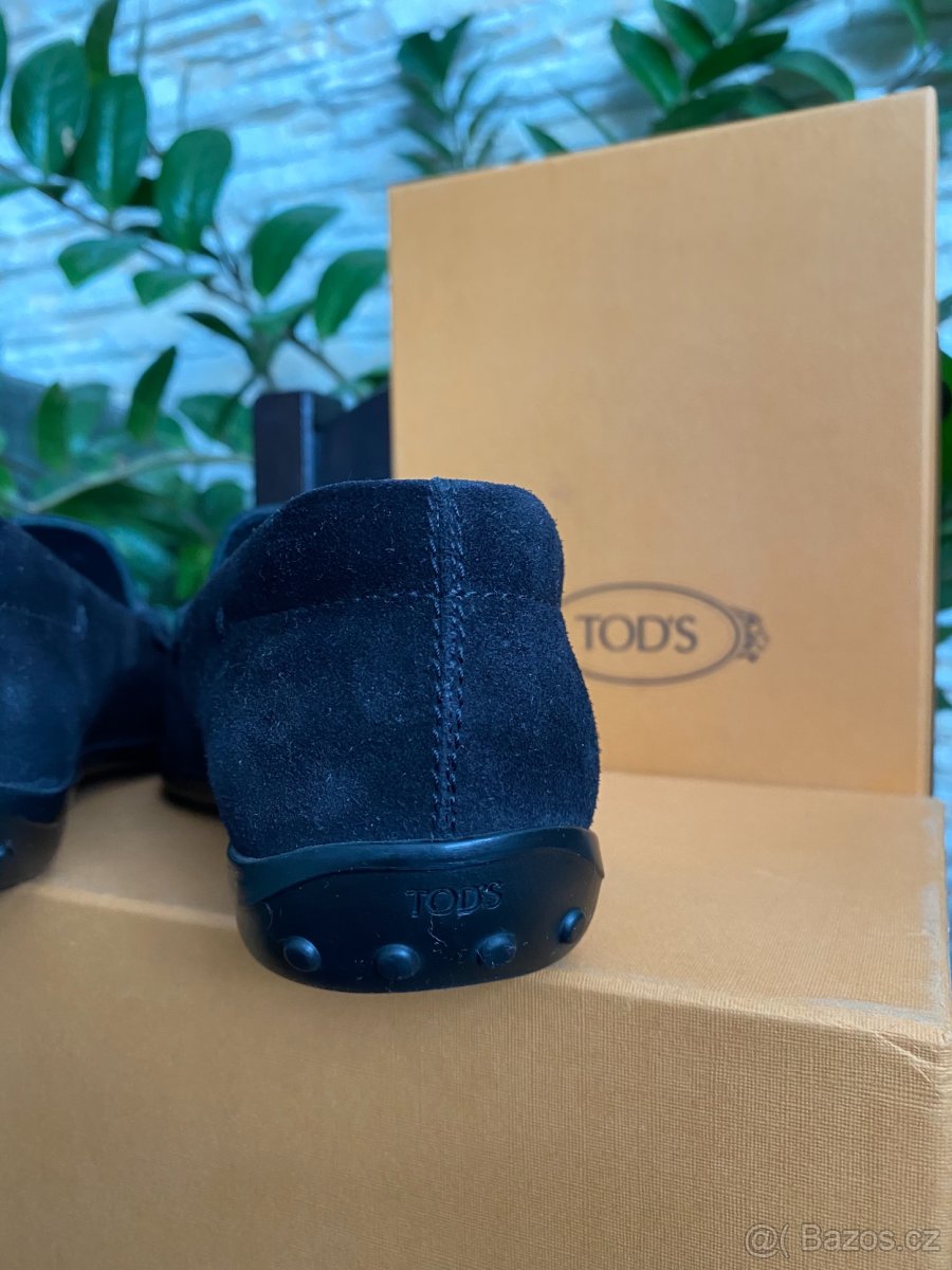 TOD'S semišové mokasíny - 3