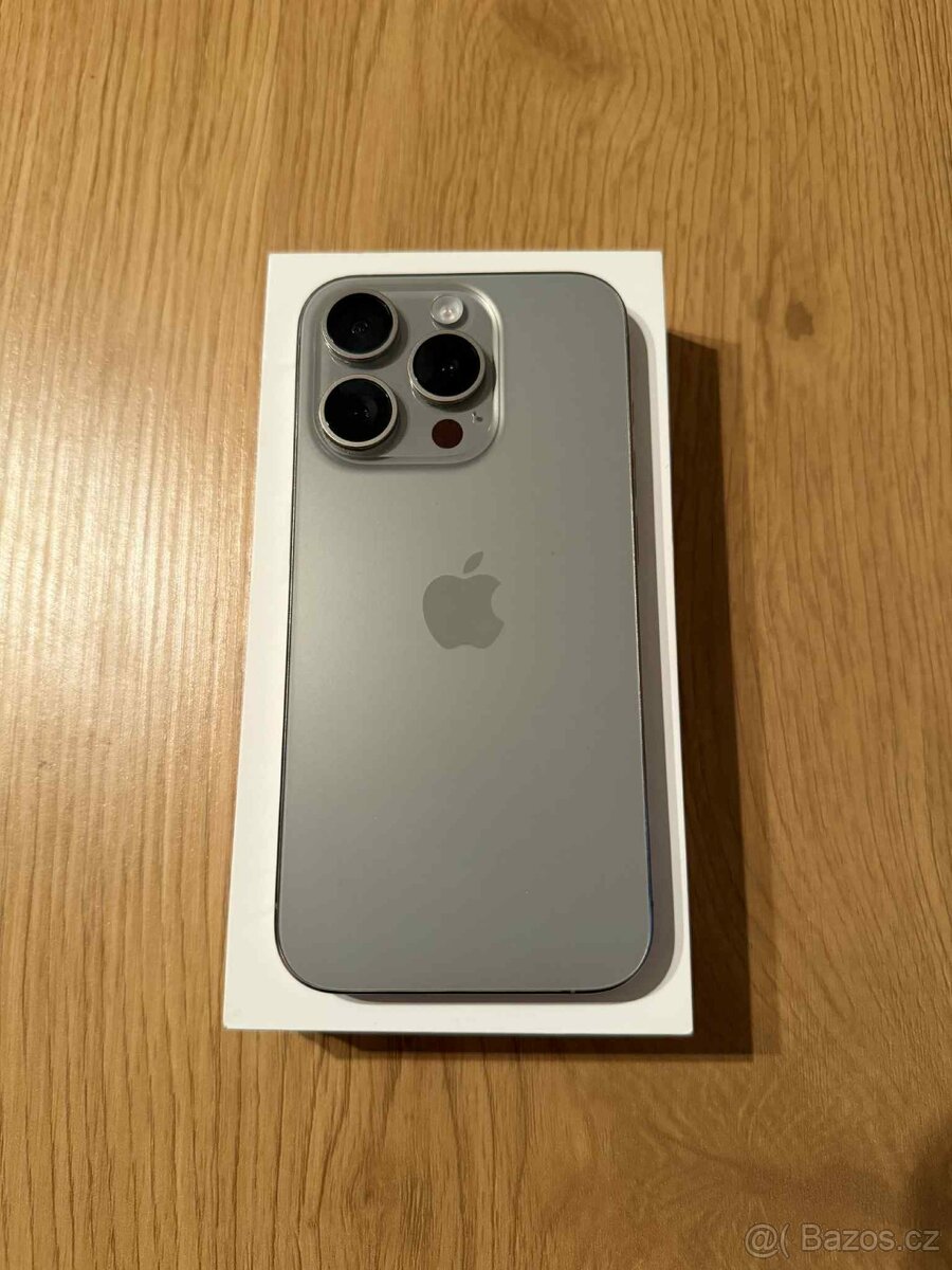 iPhone 15 Pro 128 GB Natural Titanium - TOP STAV - 3