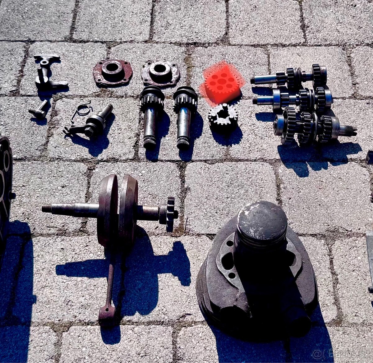 Jawa ČZ kývačka půlbuben, ČZ - díly motoru - 3