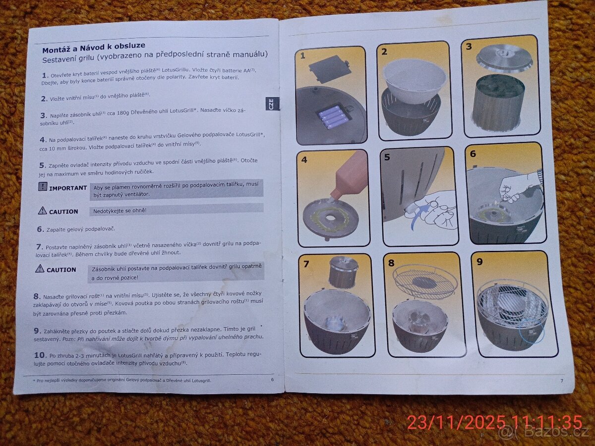 Gril (bez kouře) na dřevěné uhlí. - 3