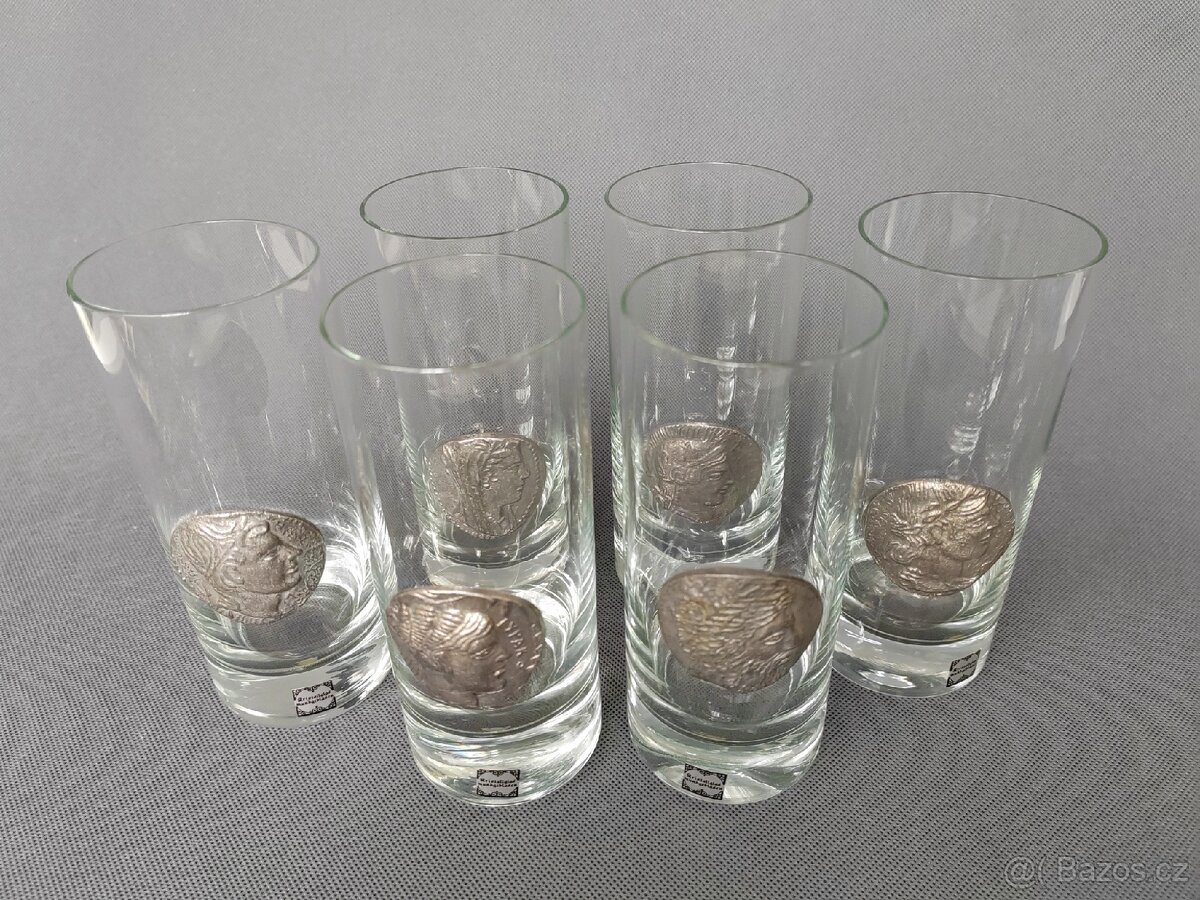 Krásná sada sklenic z foukaného křišťálu od Nastal (Německo) - 3