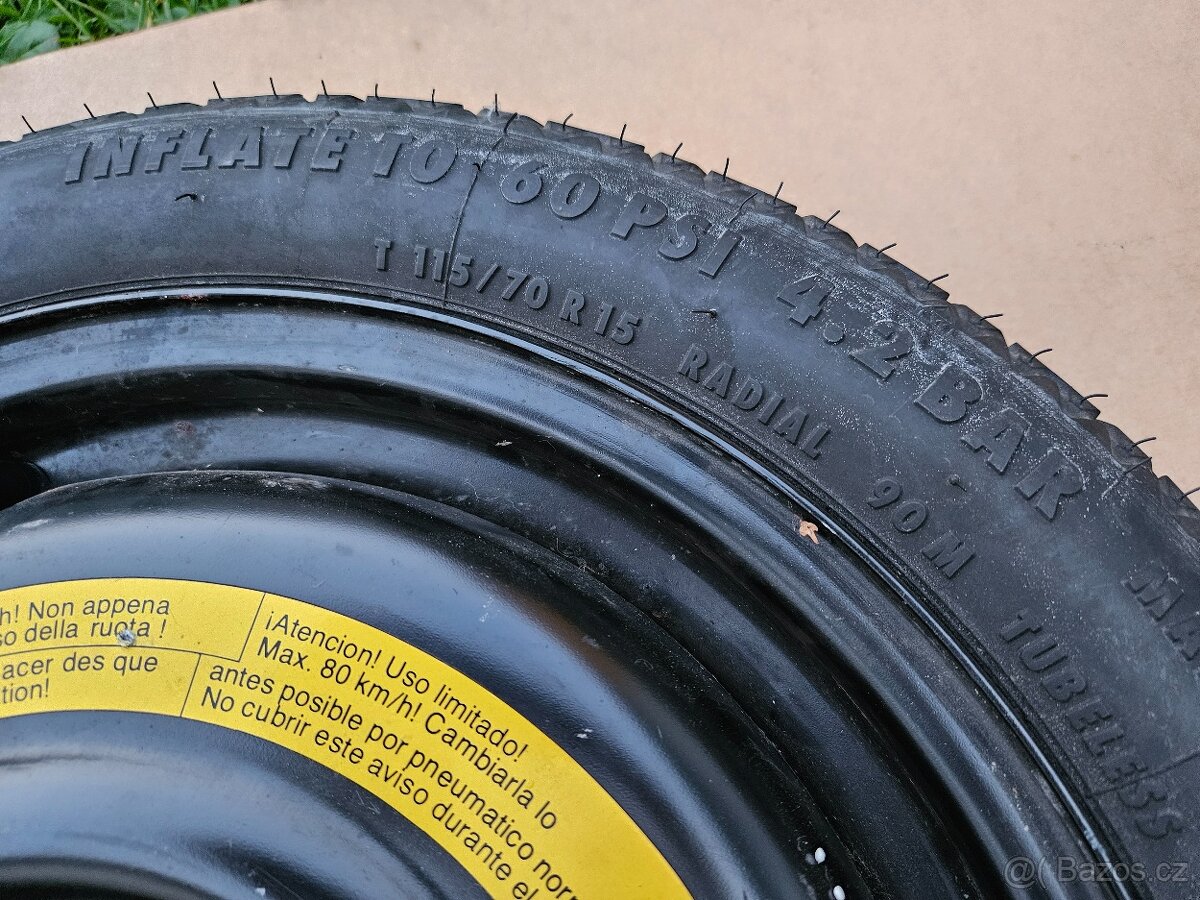 115/70 R15 rezerva dojezdovka VW Group - 3