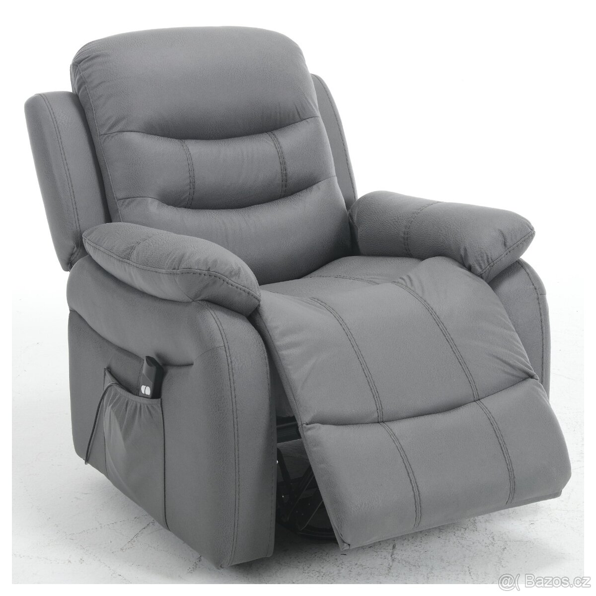 Relaxační TV křeslo WALDA - šedá - 3