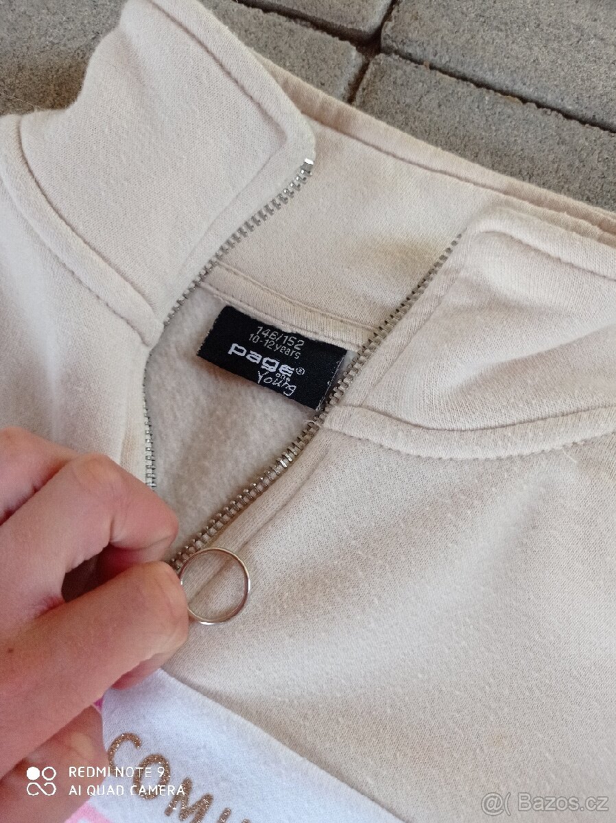 Dívčí crop-top mikina 146/152 - 3