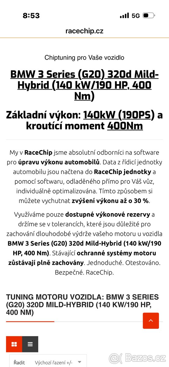 Racechip black bmw g20/g21 - 3