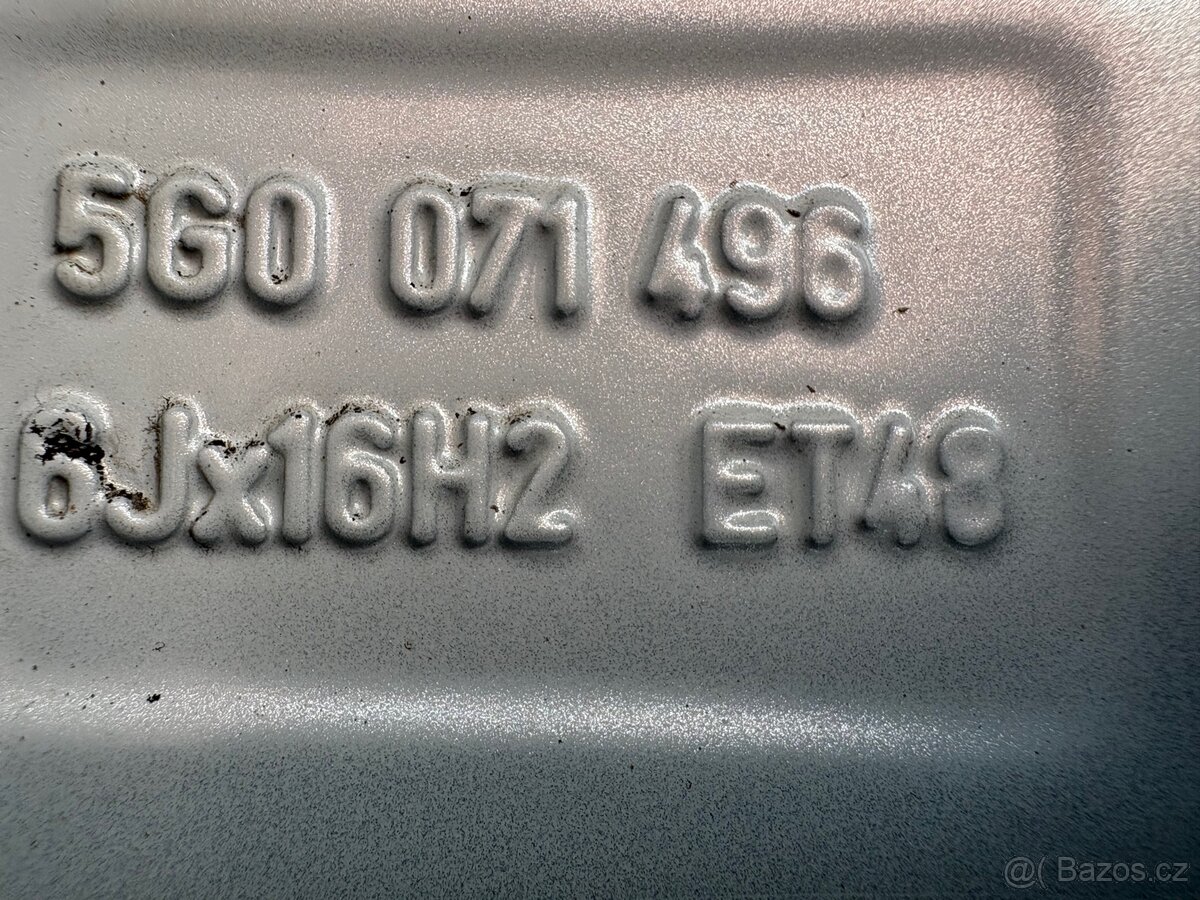 Alu kola 5x112 VW Golf 205/55/16 (E33) - 3