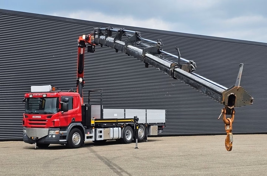 Scania P400 - 6x2 – Valník + HR-Palfinger 34 t/m – EURO 5