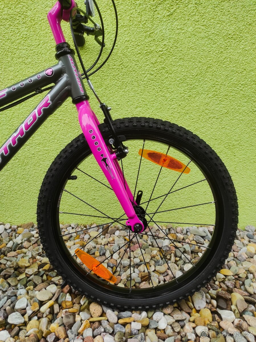 Značkové kolo Author Cosmic 20" (grafit/růžová) - 3
