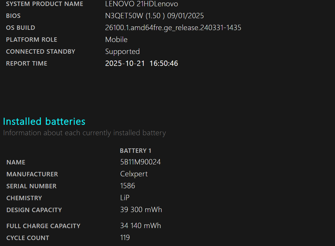 Originální baterie Lenovo 5B11M90024 pro T14, P14, P14S - 3