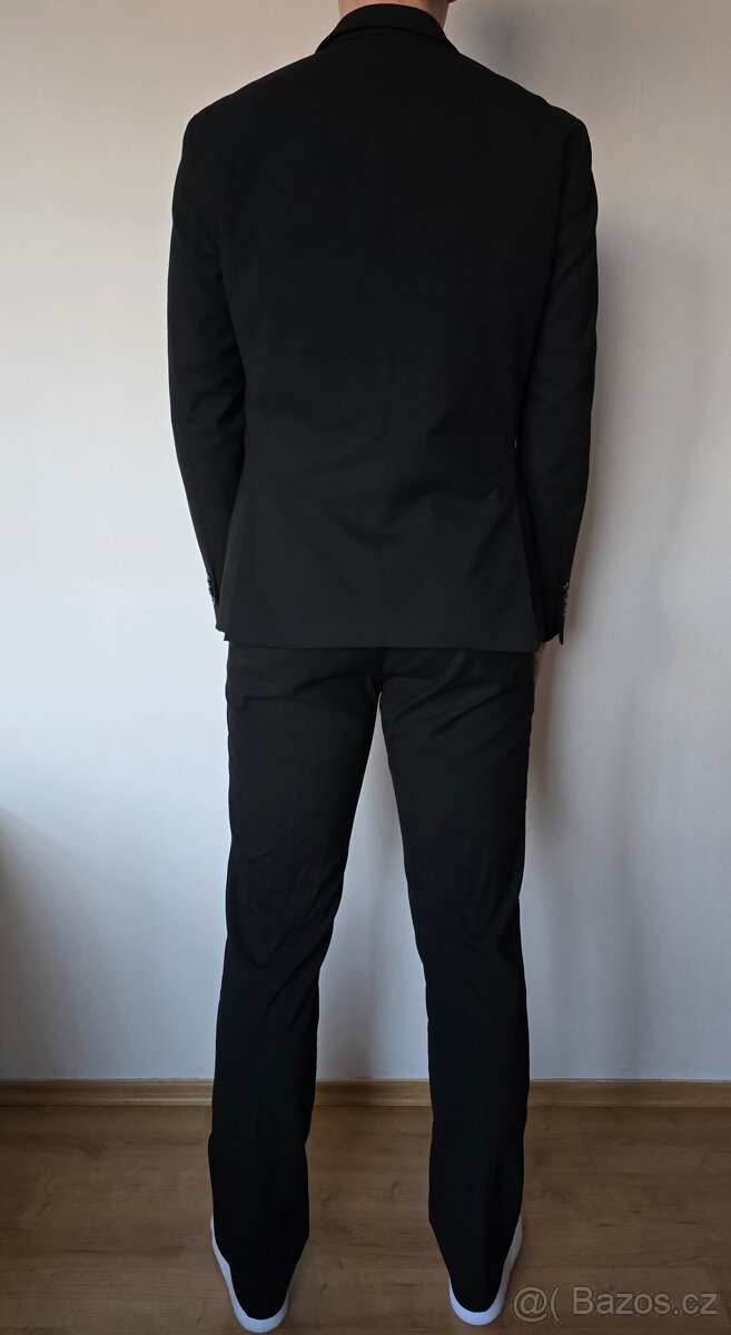Pánský černý oblek Celio - 3