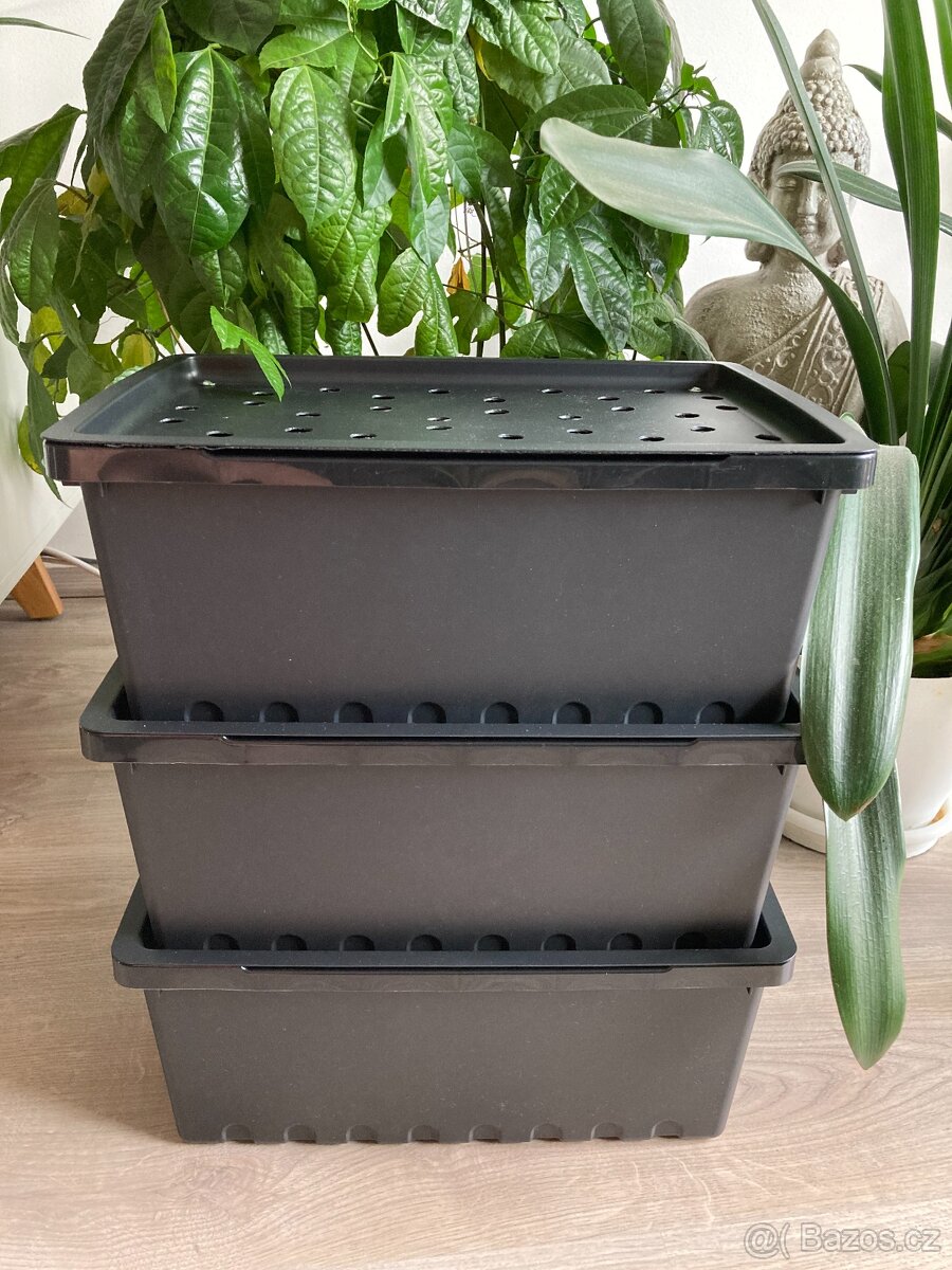 3-patrový vermikompostér - 3