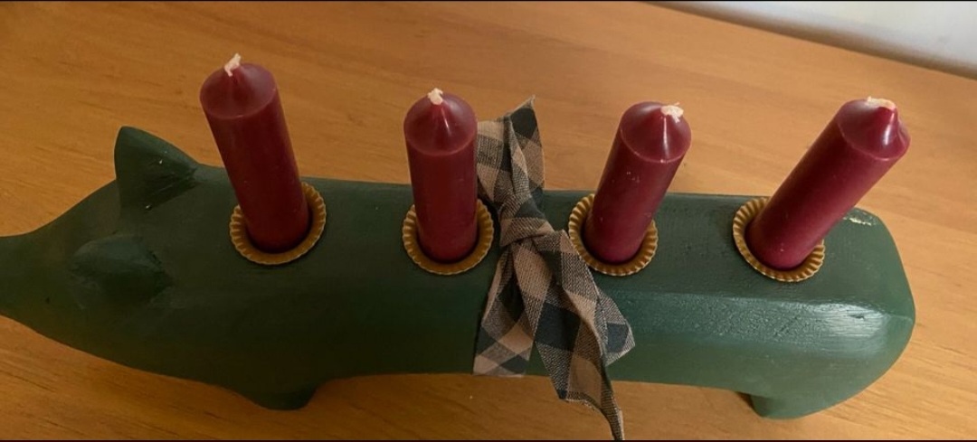 Maileg prasátko svícen advent dekorace vánoce - 3