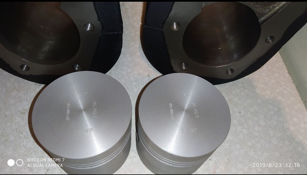 Válce kroužky písty čepy těsnění K750 M72 MW750 MT12 - 3