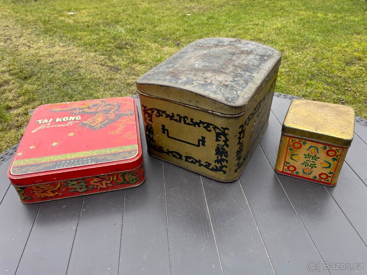 Sbírka retro obalů,plechových starožitných krabiček - 3