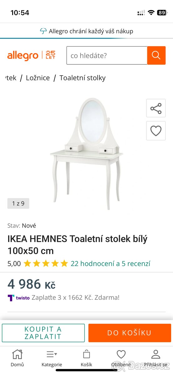 Kosmetický stolik IKEA - 3