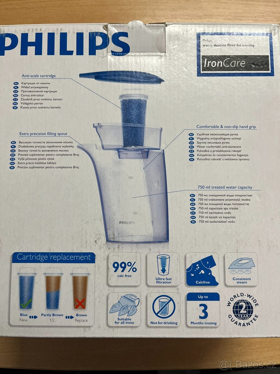 Prodám Philips konev GC 024 filtr vodního kamene - 3