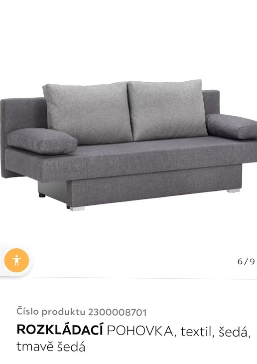 Polštář čalouněný, velký. - 3