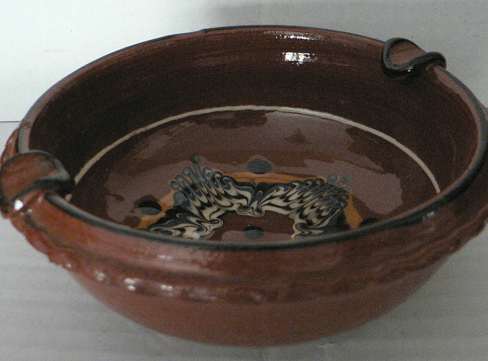 Mal. talíř Itálie, karafa mal.,džbán s kalíšky aj keram+sklo - 3