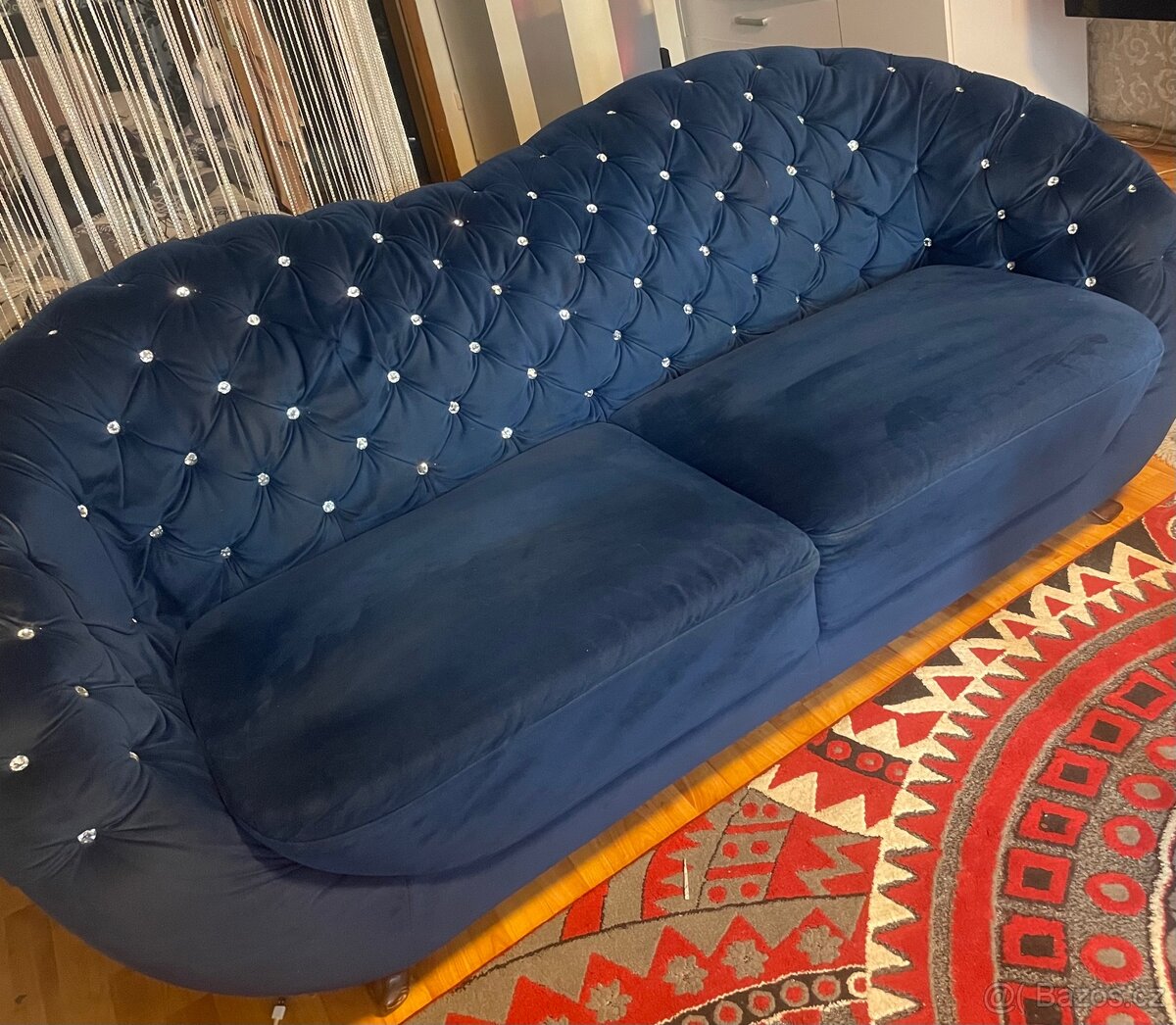 Sedací souprava 3+1 samet s kmínky - 3