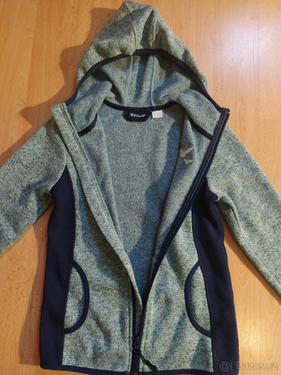 Dívčí mikina z pleteného fleecu,vel.134/140 - 3