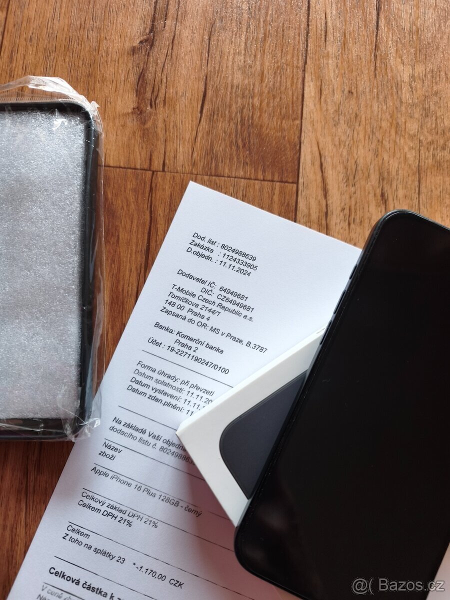 iPhone 16plus, 128GB, záruka - 3