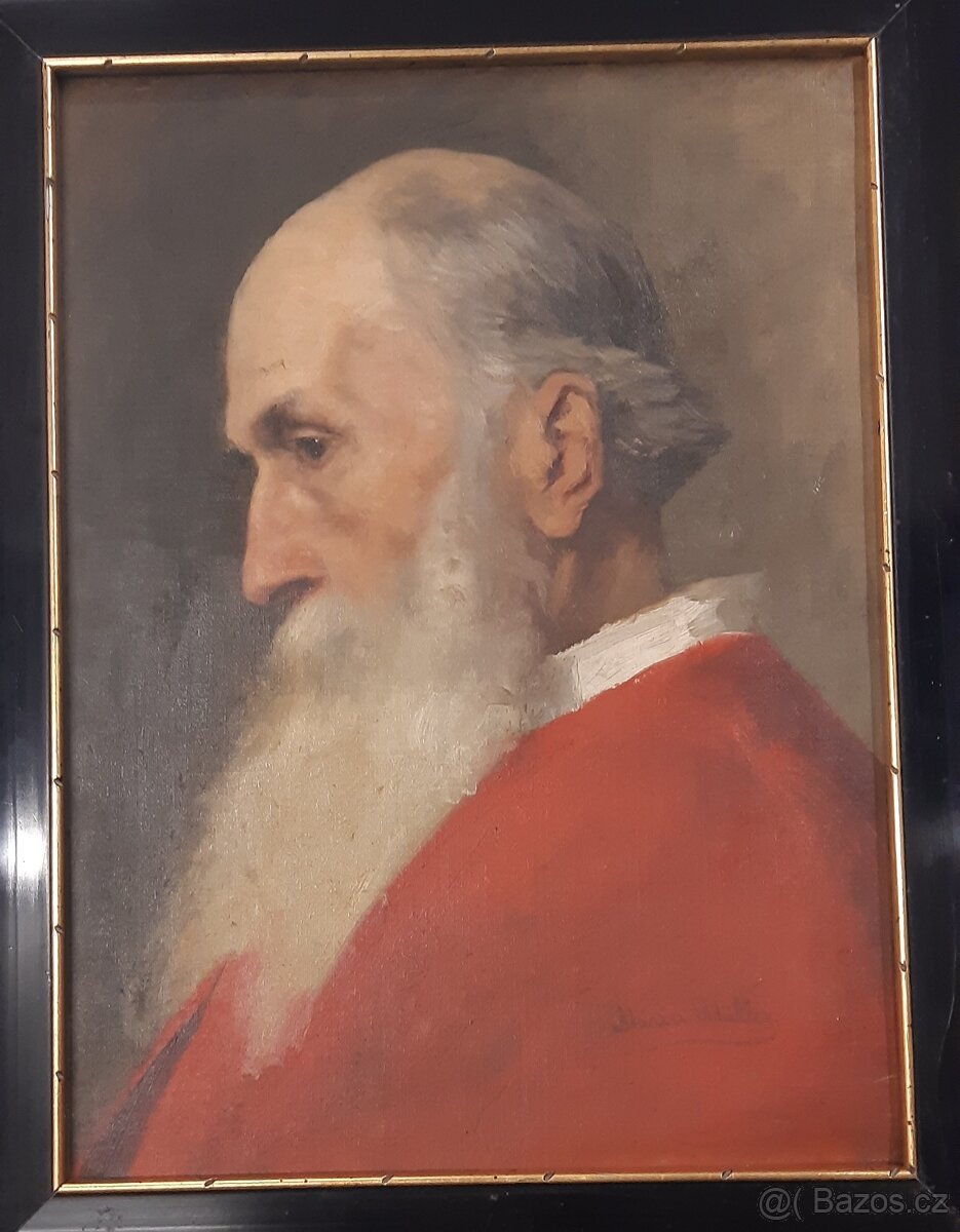 Obraz originál L.N. Tolstoj autor Marie Muller portrétistka - 3