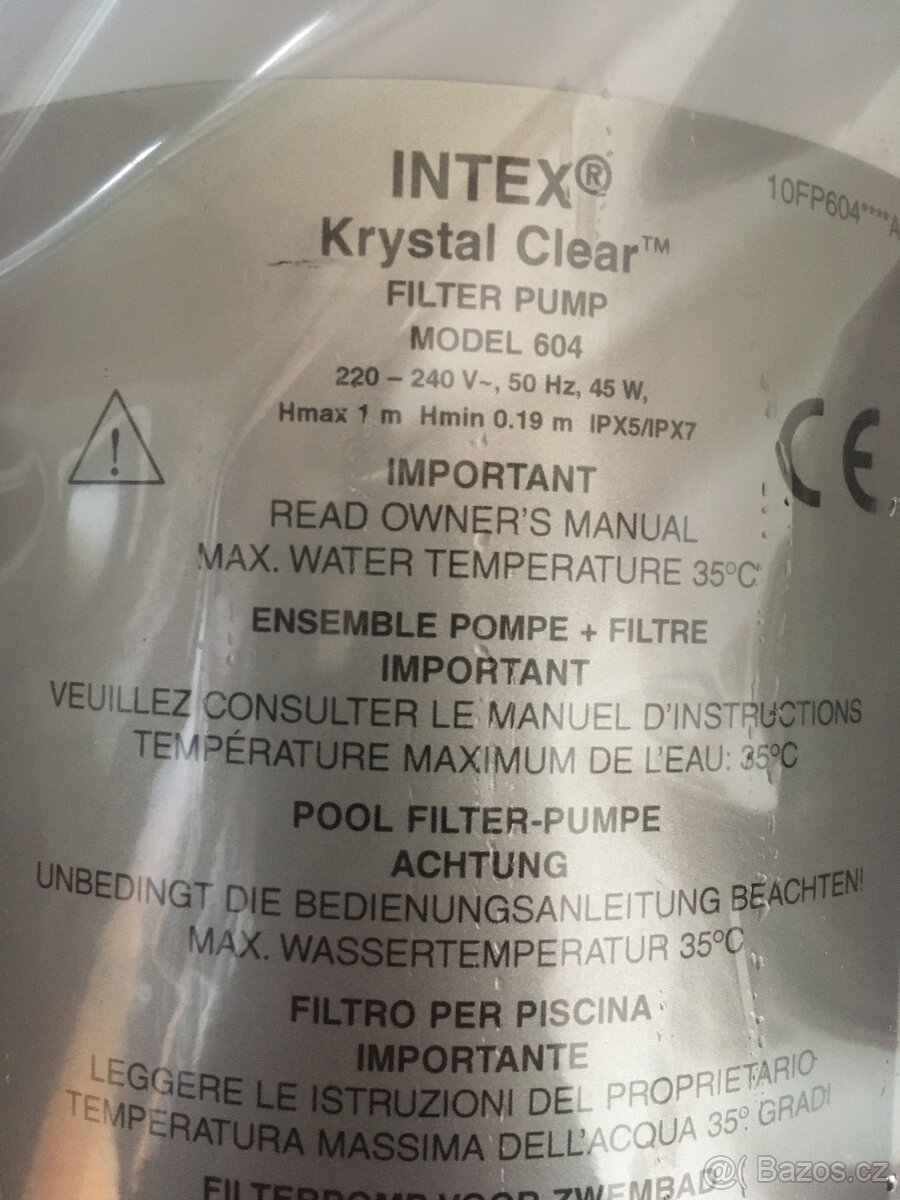 Filtrace INTEX 604 Nová - 3
