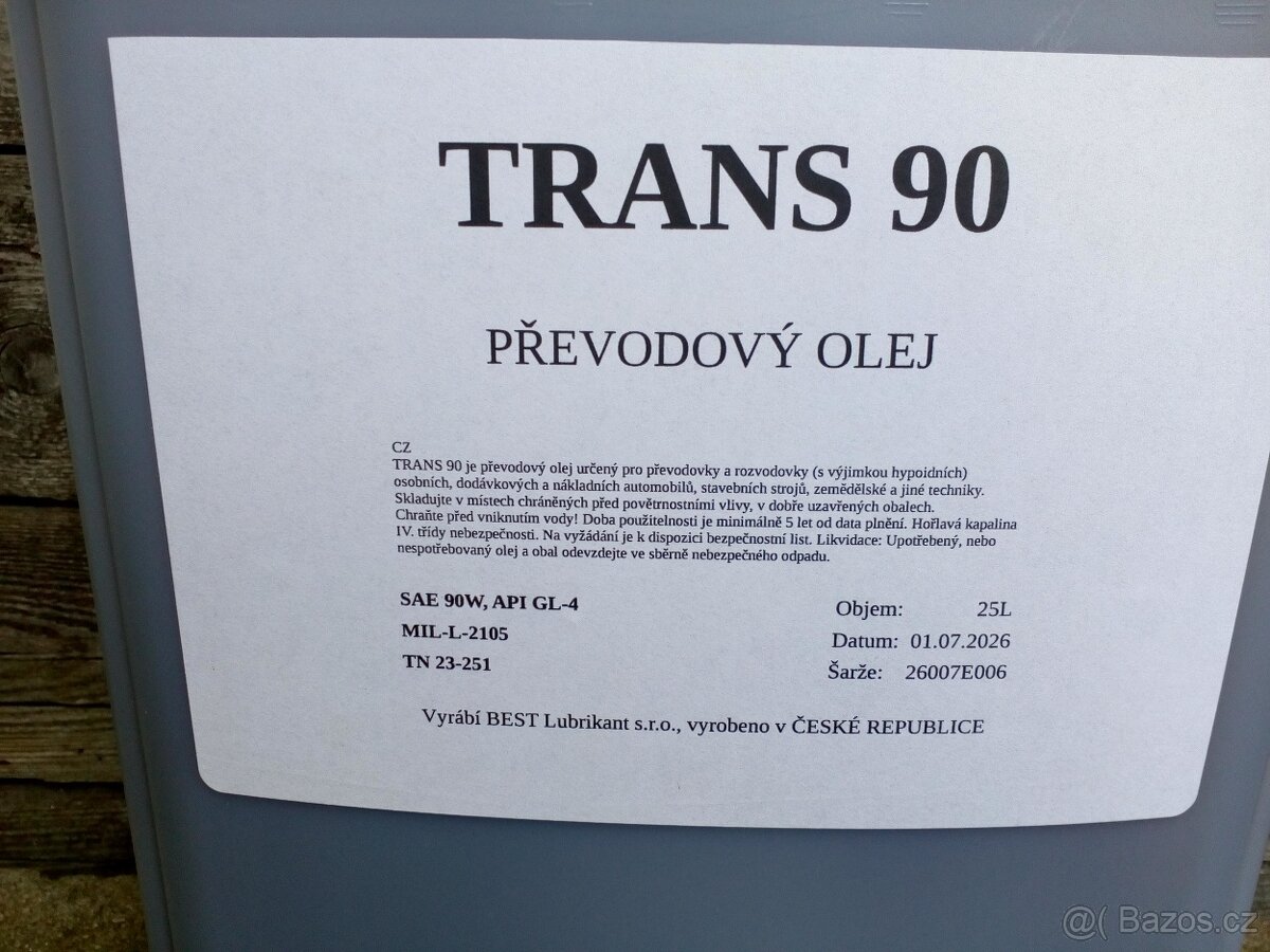 převodový olej trans 90 (pp90) 25L - 3