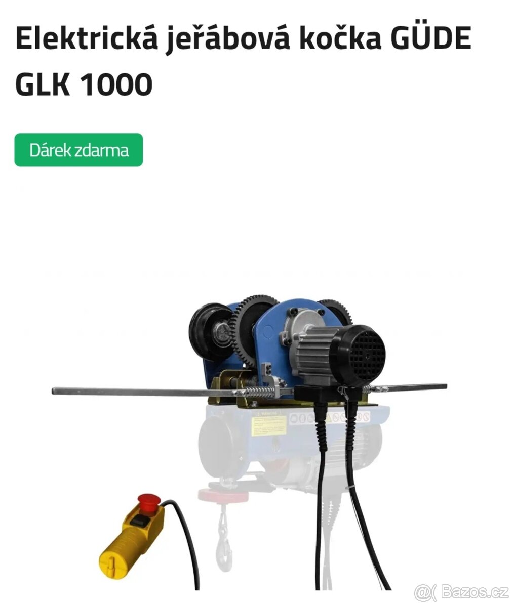 Kladkostroj gude GLK 1000 - 3