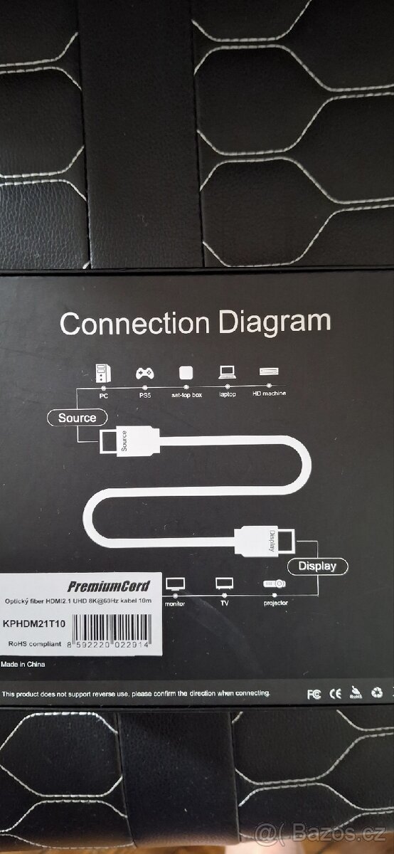 Optický fiber kabel 8K/60Hz,HDMI 2.1 - 3