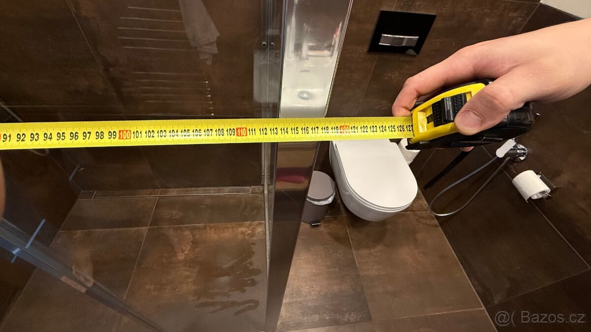 zánovní sprchový kout 120x90cm - 3