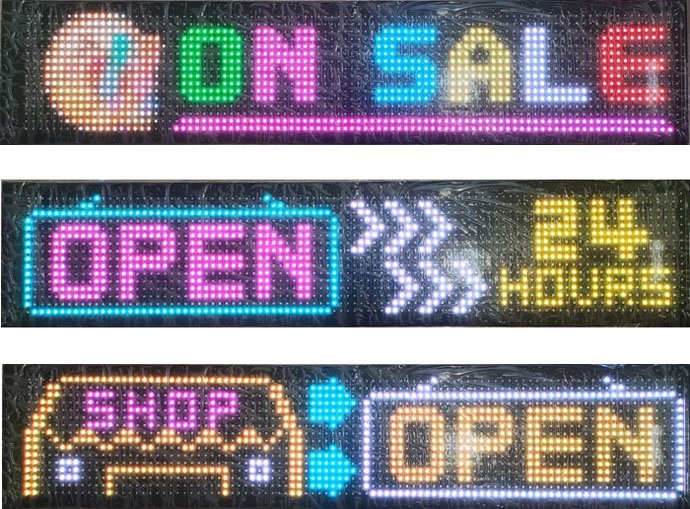 Barevná světelná LED reklama poutač pás flexibilní i do auta - 3