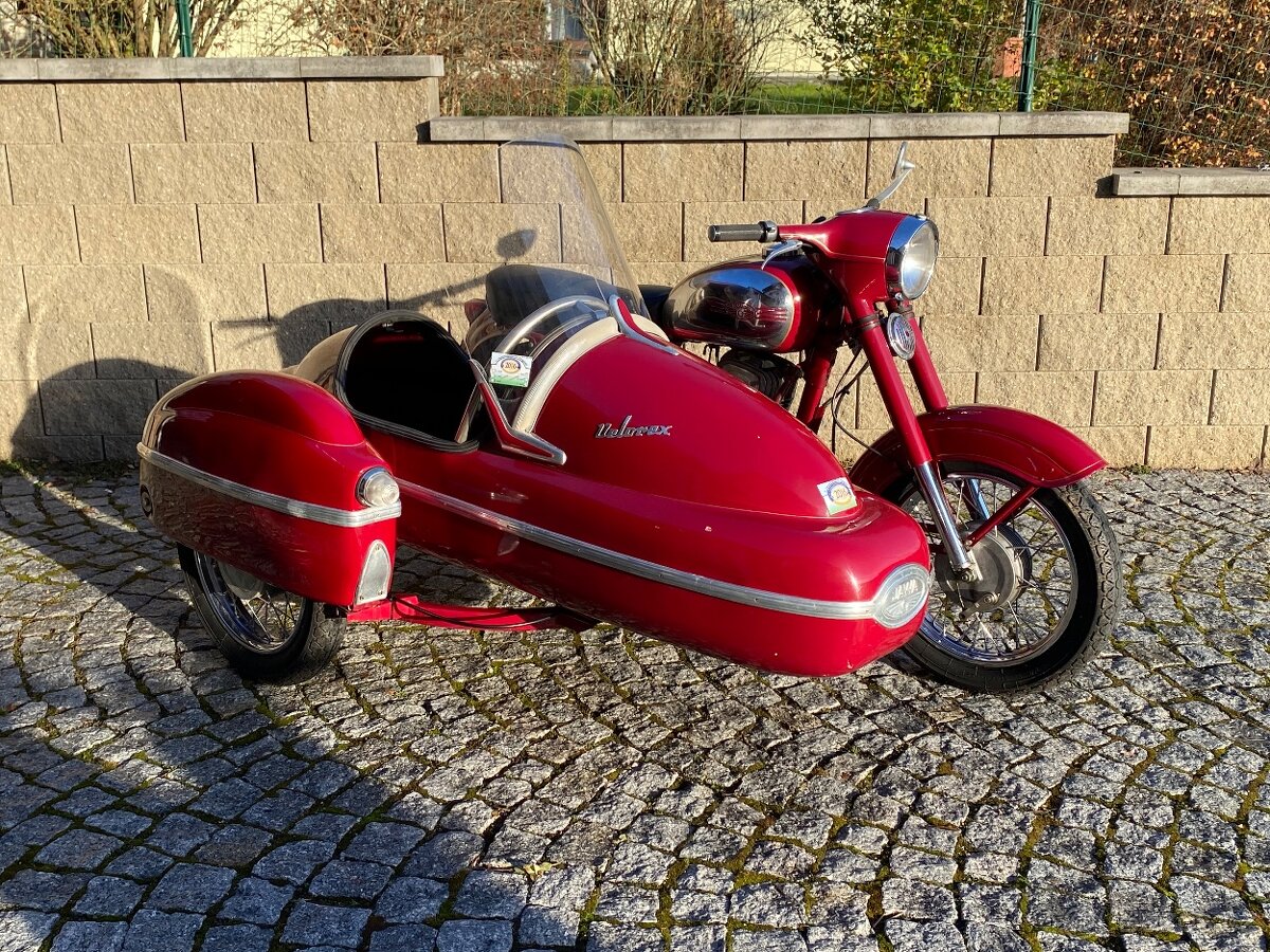 Jawa 250 panelka , Velorex sidecar - 3