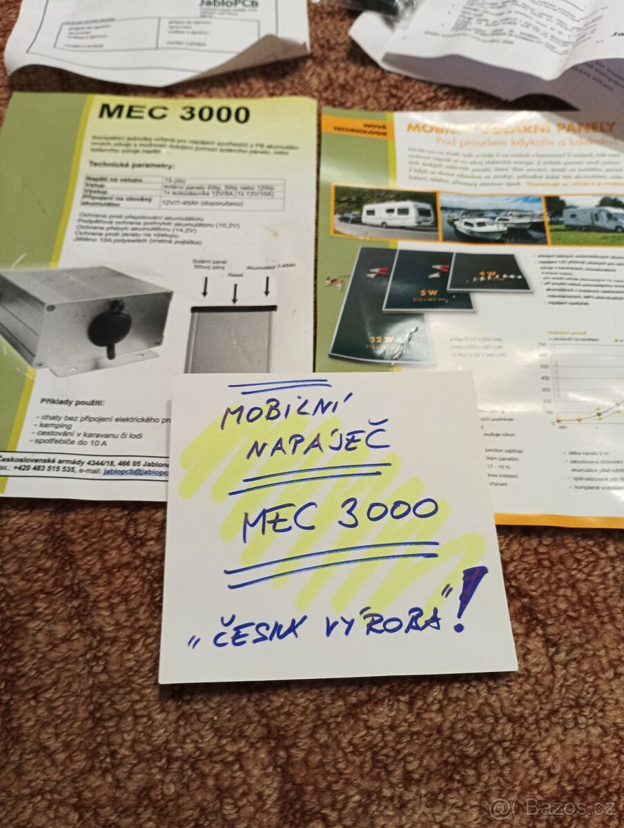 Mobilní napájeci centrum,dobíjení PB akumulátorů z solárního - 3